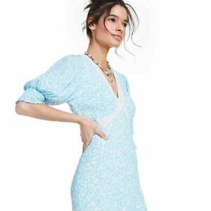 Rixo •For Target soft Blue Floral Dress